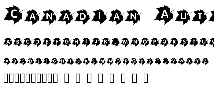 Canadian Autumn font